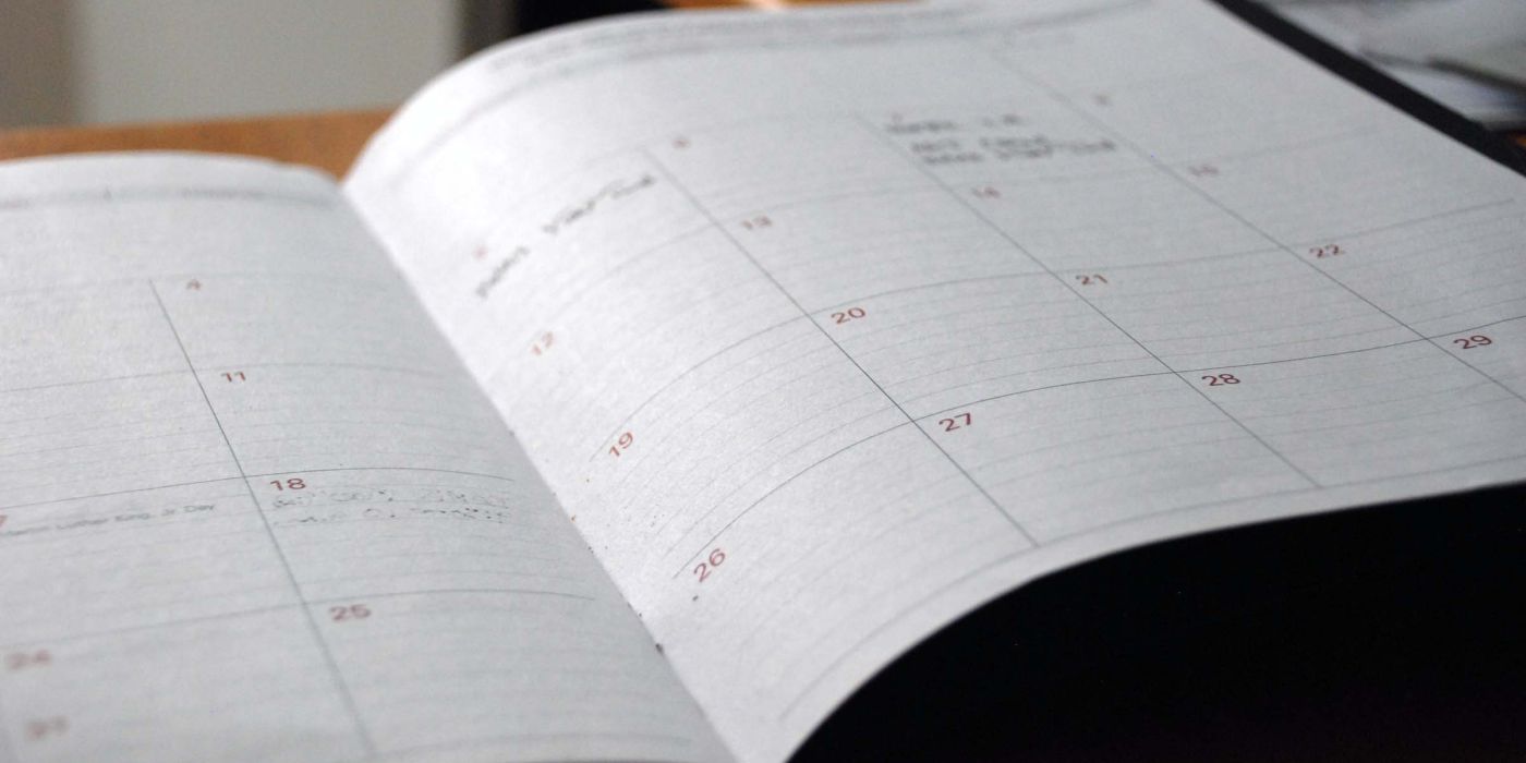 event book on table