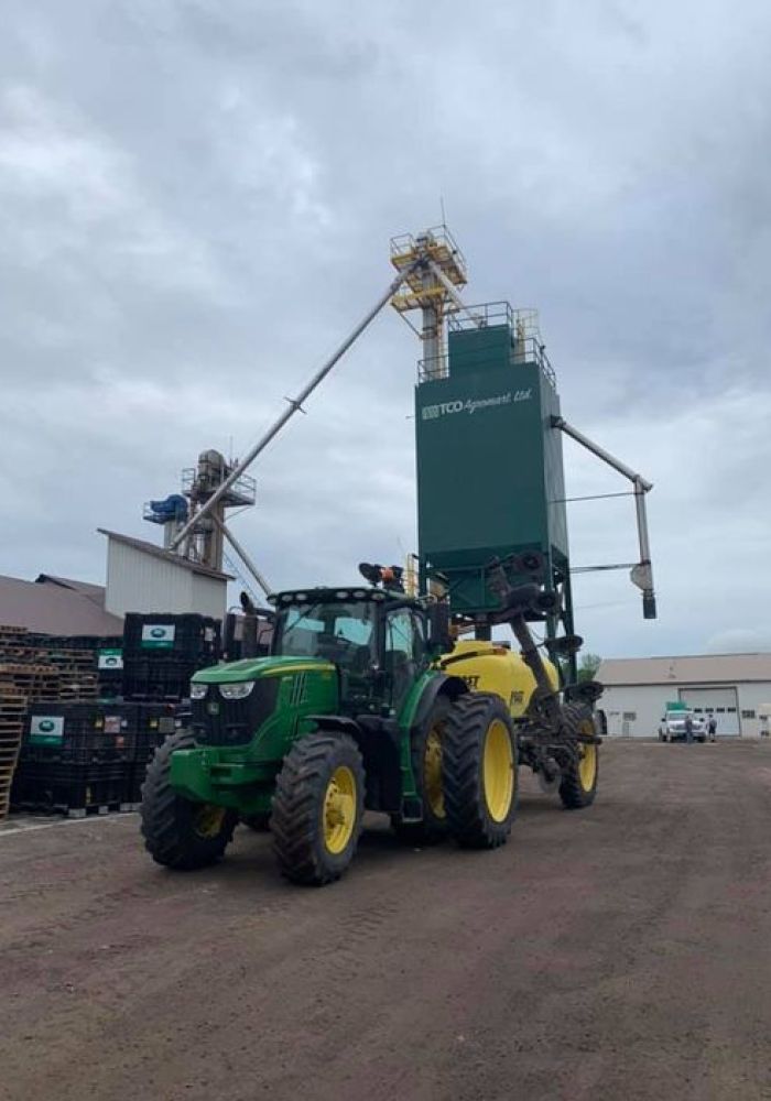 TCO Agromart farm equipment at farm